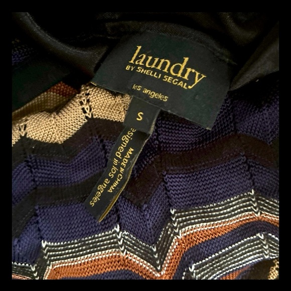 🎉HP🎉Women’s Laundry By Shelli Segal Long Sleeve Lined Bodycon Boho Sweater Dress - Picture 5 of 7